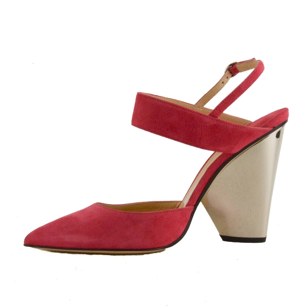 NIB Paul Andrew mirror heel sandals